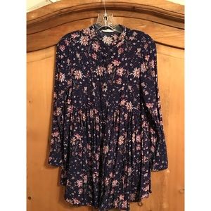 Long sleeved button up dress